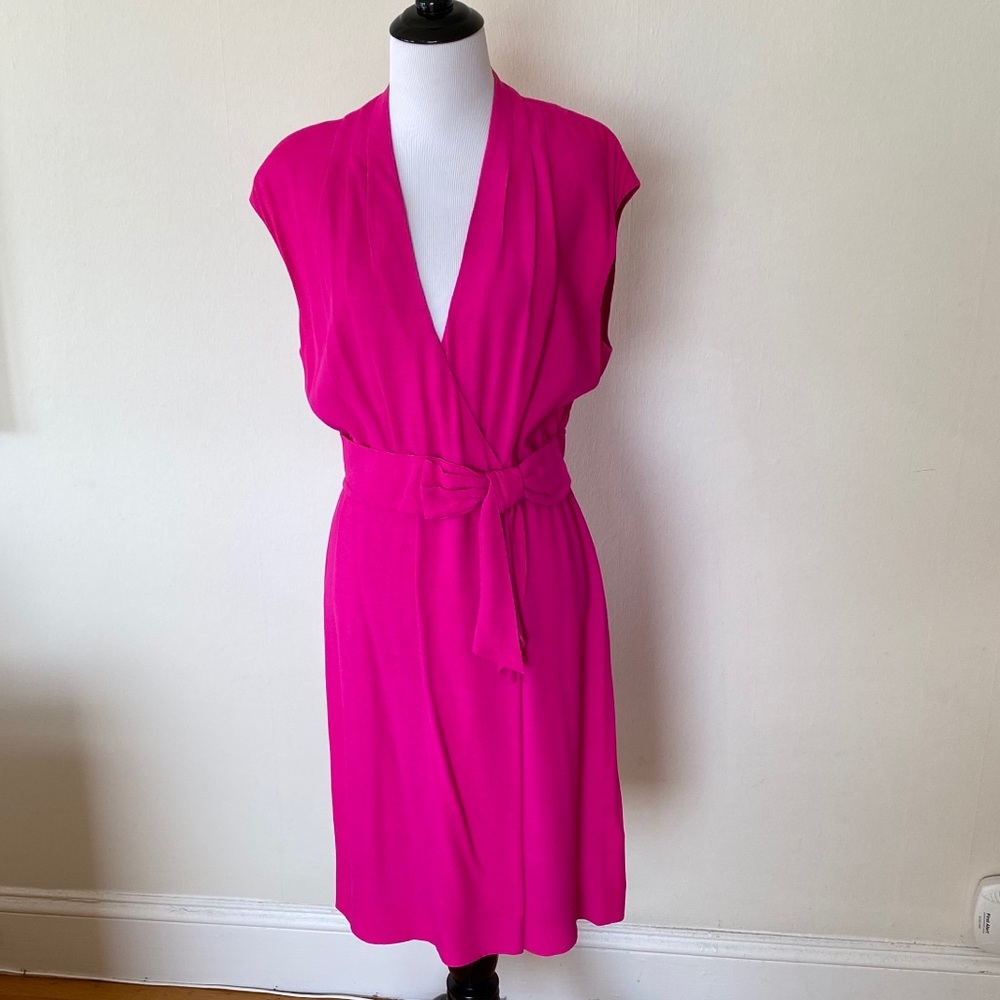 Kate Spade New York Pink Villa Bow Dress - size 8